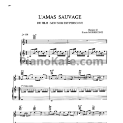 Ноты Ennio Morricone - L'amas sauvage - предпросмотр