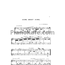 Ноты Луи Моро Готшалк - Home sweet home (Op. 51) - предпросмотр