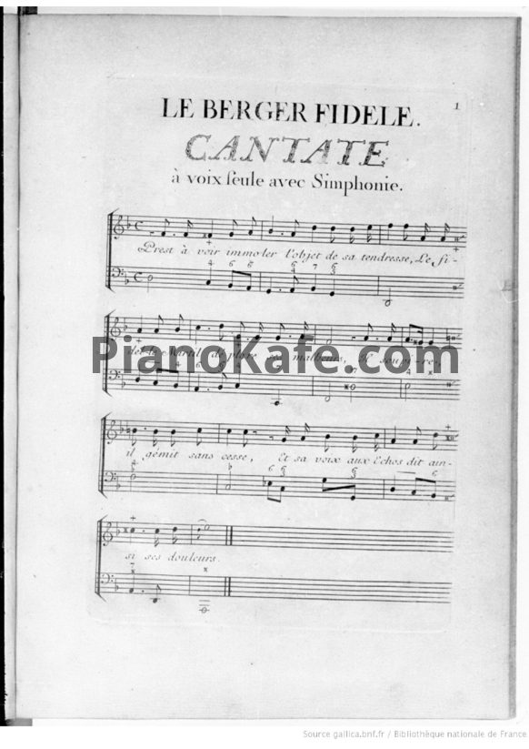 Ноты Жан-Филипп Рамо - Cantates Francaises - PianoKafe.com