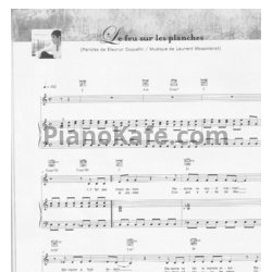 Ноты Gregory Lemarchal - Le feu sur les planches - предпросмотр