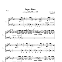 Ноты Nicki Minaj - Super bass - предпросмотр