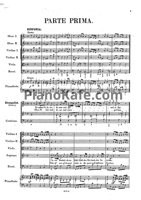 Ноты Георг Гендель - Passion nach dem Evang. Johannes - PianoKafe.com