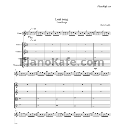 Ноты Olafur Arnalds - Lost song (Партитура) - предпросмотр