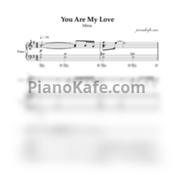 Ноты Mina - You are my love