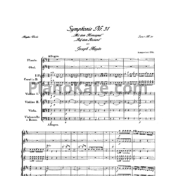 Ноты Йозеф Гайдн - Симфония №31 ре мажор "С сигналом валторны" (Партитура) - предпросмотр