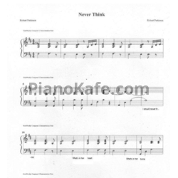 Ноты Robert Pattinson - Never think - предпросмотр