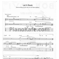 Ноты Bon Jovi - Slippery when wet (Книга нот) - предпросмотр