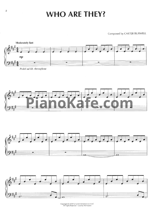 Ноты Carter Burwell - Twilight: The score (Книга нот) - PianoKafe.com