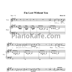 Ноты Blink-182 - I'm lost without you - предпросмотр
