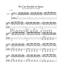 Ноты Enter Shikari - We can breathe in space - предпросмотр