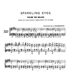 Ноты Алис Эллен Шарбоне-Келлерман - Искрящиеся очи (Салонный вальс) - предпросмотр