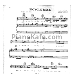 Ноты Queen - Bicycle race - предпросмотр