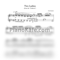 Ноты John Kander - Two Ladies (Cabaret) - предпросмотр