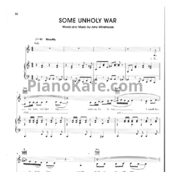 Ноты Amy Winehouse - Some unholy war - предпросмотр