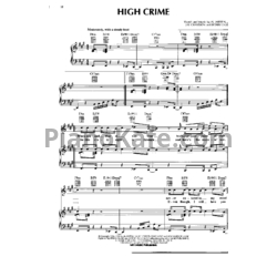 Ноты Al Jarreau - High crime - предпросмотр