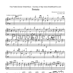Ноты Д. Скарлатти - Соната K170/L303 - предпросмотр
