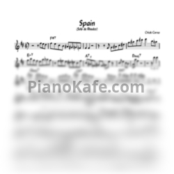 Ноты Chick Corea - Spain - предпросмотр