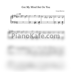 Ноты George Harrison - Got my mind set on you - предпросмотр