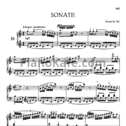 Ноты В. Моцарт - Соната №10 до мажор (К. 330) - предпросмотр