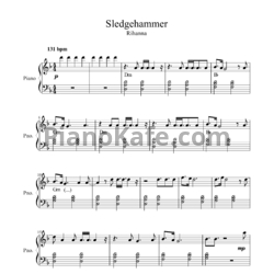 Ноты Rihanna - Sledgehammer - предпросмотр
