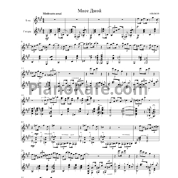 Ноты А. Бызов - Мисс джой - предпросмотр