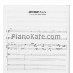 Ноты John Lennon - Jealous guy (Партитура) - предпросмотр