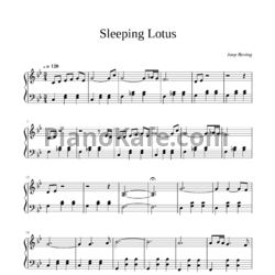 Ноты Joep Beving - Sleeping Lotus - предпросмотр