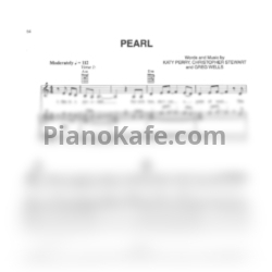 Ноты Katy Perry - Pearl - предпросмотр