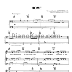 Ноты Michael Buble - Home - предпросмотр