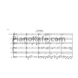 Ноты Celine Dion - The prayer - предпросмотр