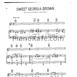 Ноты Louis Armstrong - Sweet Georgia Brown - предпросмотр