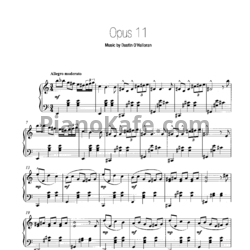 Ноты Dustin O'Halloran - Opus 11 - предпросмотр