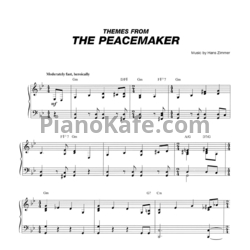 Ноты Hans Zimmer - Theme from The peacemaker - предпросмотр