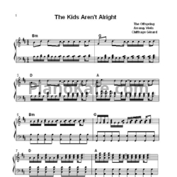 Ноты The Offspring - The kids aren't alright - предпросмотр
