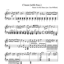 Ноты Panic! At The Disco & Fun - C'mon - предпросмотр