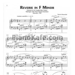 Ноты Dennis Alexander - Reverie in F minor - предпросмотр