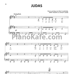 Ноты Kelly Clarkson - Judas - предпросмотр