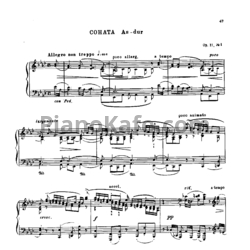 Ноты Николай Метнер - Соната As-dur (Op. 11, №1) - предпросмотр