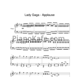 Леди гага аккорды. Леди Гага бед романс Ноты. Леди Гага Ноты для фортепиано. Applause Lady Gaga Ноты. Леди Гага бед романс Ноты для фортепиано.
