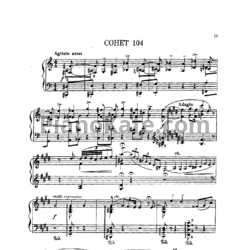 Ноты Ференц Лист - Сонет №104 - предпросмотр