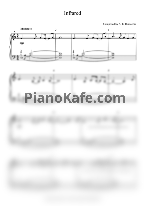 Ноты Arseny Rumachik - Infrared - PianoKafe.com