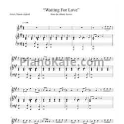 Ноты Avicii with Martin Garrix & John Legend - Waiting for love - предпросмотр