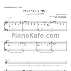 Ноты Sam Hunt - Take your time