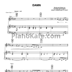 Ноты LeAnn Rimes - Damn - предпросмотр