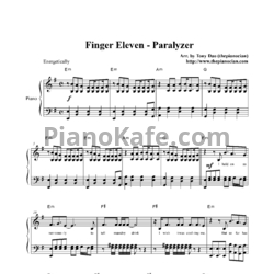 Ноты Finger Eleven - Paralyzer