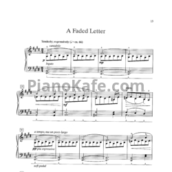 Ноты William Gillock - A faded letter - предпросмотр