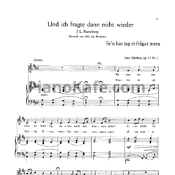 Ноты Ян Сибелиус - 7 песен на слова Рунеберга, Тавастьерна и др. (Op. 17) - предпросмотр