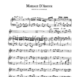 Ноты П. де Сенневиль - Mariage D'Amour - предпросмотр