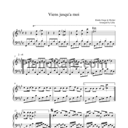 Ноты Elodie Frege & Michal - Viens jusqu a moi