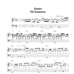 Ноты Juanes - Me enamora